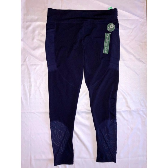 zedd plus Pants - Plus 1X NWT RAG Plus Navy Leggings Wicking Lightweight Quick Dry High Rise